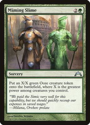 Miming Slime card from Gatecrash