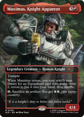Maximus, Knight Apparent card from Secret Lair Drop Series