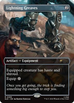 Lightning Greaves (2465) card from Secret Lair Drop Series