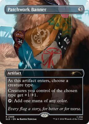 Patchwork Banner card from Secret Lair Drop Series