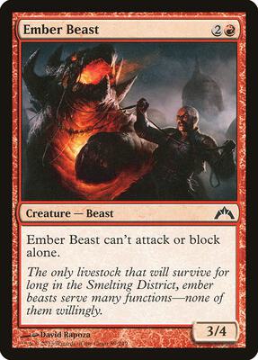 Ember Beast card from Gatecrash