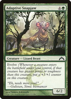 Adaptive Snapjaw card from Gatecrash