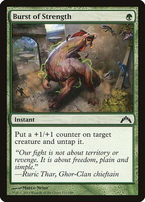 Burst of Strength card from Gatecrash