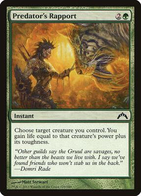 Predator's Rapport card from Gatecrash