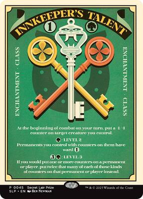 Innkeeper's Talent card from Secret Lair Showdown