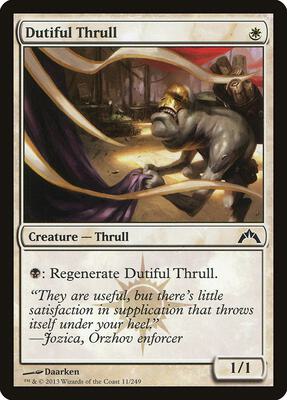 Dutiful Thrull card from Gatecrash