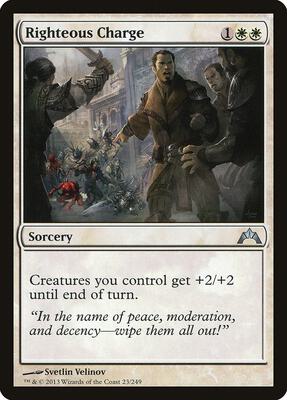 Righteous Charge card from Gatecrash
