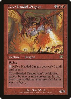 Two-Headed Dragon card from Mercadian Masques