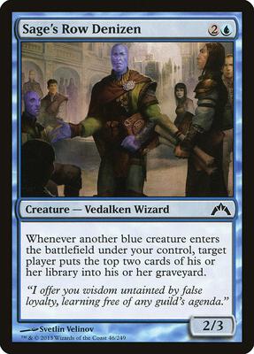 Sage's Row Denizen card from Gatecrash