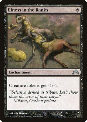Illness in the Ranks card from Gatecrash