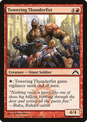 Towering Thunderfist card from Gatecrash