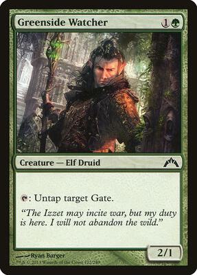 Greenside Watcher card from Gatecrash