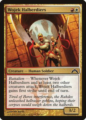 Wojek Halberdiers card from Gatecrash