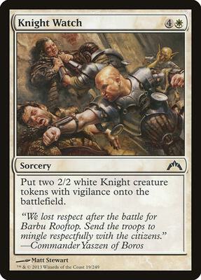 Knight Watch card from Gatecrash