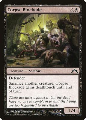 Corpse Blockade card from Gatecrash