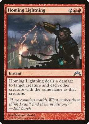 Homing Lightning card from Gatecrash