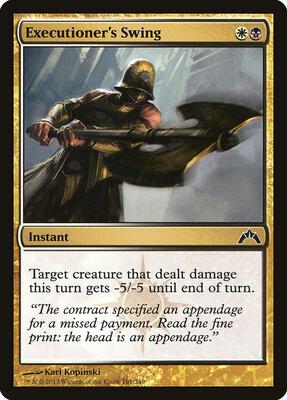 Executioner's Swing card from Gatecrash