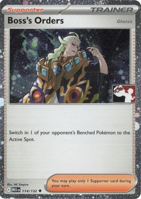 Boss's Orders [Ghetsis] - 114/132 (Cosmos Holo) card from Prize Pack Series Cards
