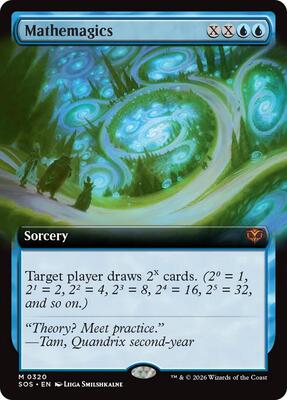 Mathemagics (Extended Art) card from Secrets of Strixhaven