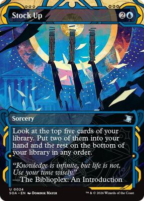 Stock Up card from Secrets of Strixhaven: Mystical Archive