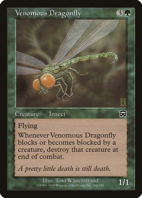 Venomous Dragonfly card from Mercadian Masques