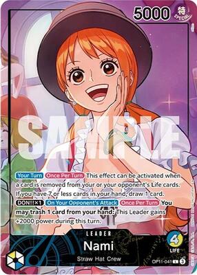 Nami (Whole Cake Island Arc) card from One Piece Promotion Cards