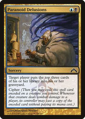 Paranoid Delusions card from Gatecrash