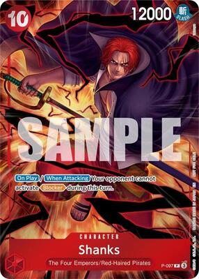 Shanks (Event Pack Vol. 8) card from One Piece Promotion Cards