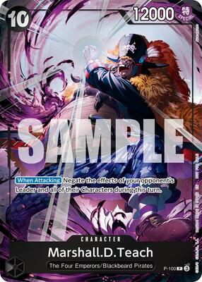 Marshall.D.Teach (Event Pack Vol. 8) card from One Piece Promotion Cards