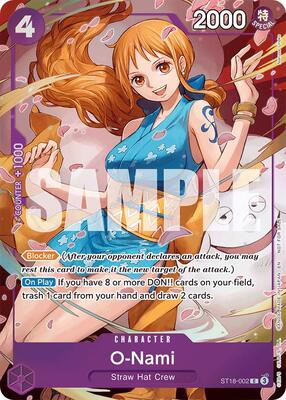 O-Nami - ST18-002 (Dash Pack) card from Extra Booster: One Piece Heroines Edition