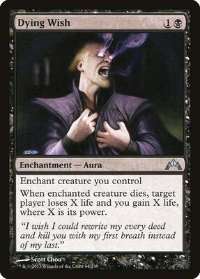 Dying Wish card from Gatecrash