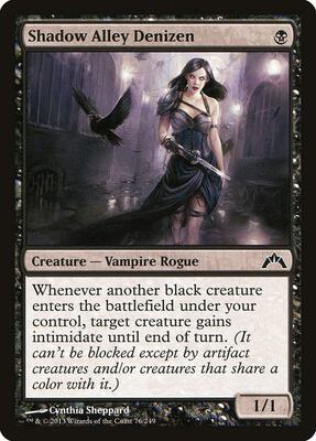Shadow Alley Denizen card from Gatecrash
