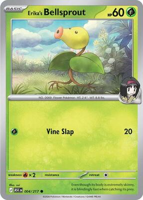 Erika's Bellsprout card from ME: Ascended Heroes