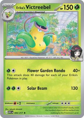 Erika's Victreebel card from ME: Ascended Heroes