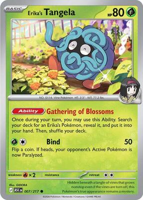 Erika's Tangela - 007/217 card from ME: Ascended Heroes