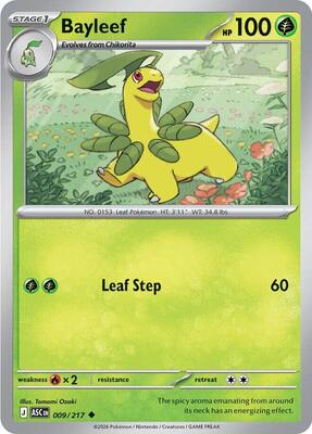 Bayleef card from ME: Ascended Heroes