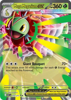 Mega Meganium ex - 010/217 card from ME: Ascended Heroes