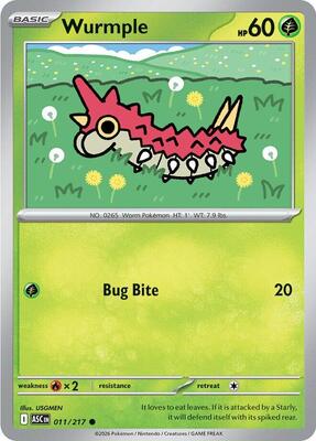 Wurmple card from ME: Ascended Heroes