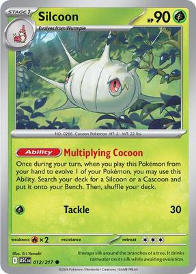 Silcoon card from ME: Ascended Heroes