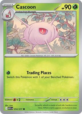 Cascoon card from ME: Ascended Heroes