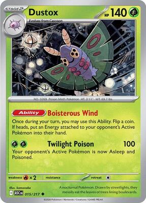 Dustox - 015/217 card from ME: Ascended Heroes