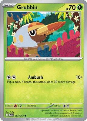 Grubbin card from ME: Ascended Heroes
