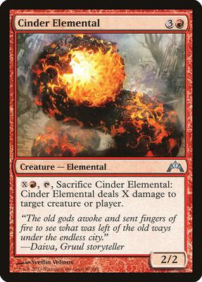 Cinder Elemental card from Gatecrash
