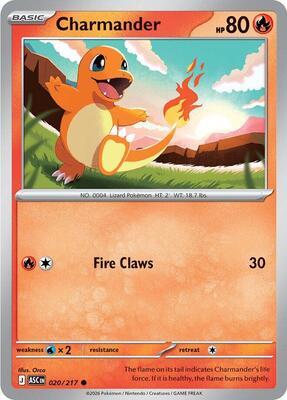 Charmander card from ME: Ascended Heroes