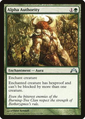 Alpha Authority card from Gatecrash