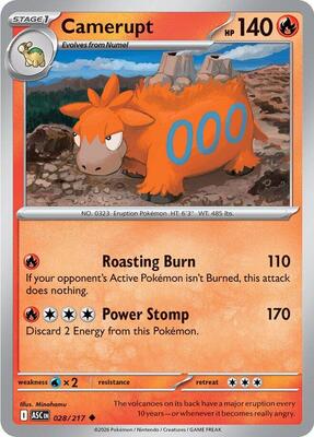 Camerupt card from ME: Ascended Heroes