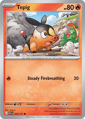 Tepig card from ME: Ascended Heroes
