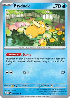 Psyduck - 039/217 card from ME: Ascended Heroes