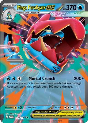 Mega Feraligatr ex - 043/217 card from ME: Ascended Heroes