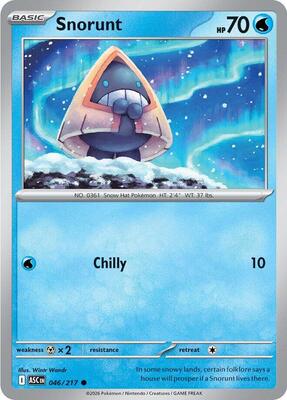 Snorunt - 046/217 card from ME: Ascended Heroes
